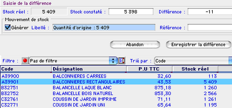 Ciel Gestion commerciale Mac : la saisie d'inventaire